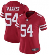 Wholesale Cheap Women's San Francisco 49ers #54 Fred Warner Red Team Color Vapor Untouchable Limited Player Football Jersey