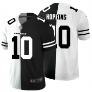 Cheap Houston Texans #10 DeAndre Hopkins Men's Black V White Peace Split Nike Vapor Untouchable Limited NFL Jersey