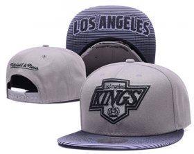 Wholesale Cheap NHL Los Angeles Kings Team Logo Gray Mitchell & Ness Adjustable Hat