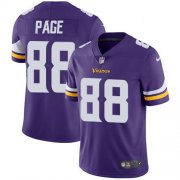 Wholesale Cheap Nike Vikings #88 Alan Page Purple Team Color Men's Stitched NFL Vapor Untouchable Limited Jersey