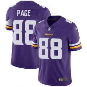Wholesale Cheap Nike Vikings #88 Alan Page Purple Team Color Men\'s Stitched NFL Vapor Untouchable Limited Jersey