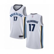 Wholesale Cheap Men's Memphis Grizzlies #17 Jonas Valanciunas Authentic White Basketball Jersey - Association Edition