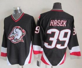 Wholesale Cheap Sabres #39 Dominik Hasek Black CCM Throwback Stitched NHL Jersey