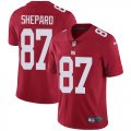 Wholesale Cheap Nike Giants #87 Sterling Shepard Red Alternate Men's Stitched NFL Vapor Untouchable Limited Jersey