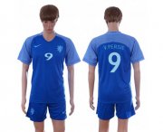 Wholesale Cheap Holland #9 V.Persie Away Soccer Country Jersey