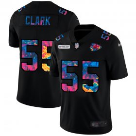 Cheap Kansas City Chiefs #55 Frank Clark Men\'s Nike Multi-Color Black 2020 NFL Crucial Catch Vapor Untouchable Limited Jersey