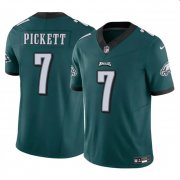 Cheap Men's Philadelphia Eagles #7 Kenny Pickett Green 2023 F.U.S.E Vapor Untouchable Limited Football Stitched Jersey