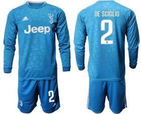 Wholesale Cheap Juventus #2 De Sciglio Third Long Sleeves Soccer Club Jersey