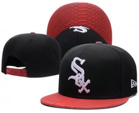 Wholesale Cheap Chicago White Sox Snapback Ajustable Cap Hat GS 3
