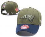 Wholesale Cheap NFL New England Patriots Team Logo Olive Peaked Adjustable Hat SG65