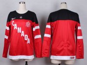 Wholesale Cheap Team Canada Blank Red 100th Anniversary Women's Stitched NHL Jersey