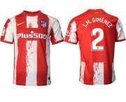 Wholesale Cheap Men 2021-2022 Club Atletico Madrid home aaa version red 2 Nike Soccer Jersey