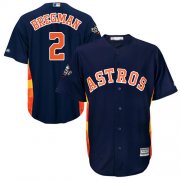 Wholesale Cheap Astros #2 Alex Bregman Navy Blue New Cool Base 2019 World Series Bound Stitched MLB Jersey