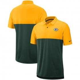 Wholesale Cheap Green Bay Packers Nike Sideline Early Season Performance Polo Gold Green
