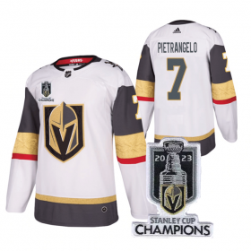 Wholesale Cheap Men\'s Vegas Golden Knights #7 Alex Pietrangelo White 2023 Stanley Cup Champions Stitched Jersey