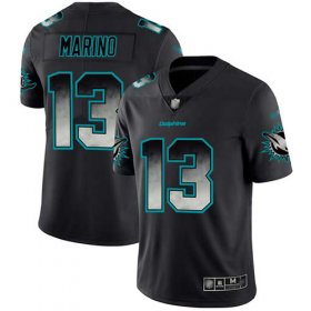 Wholesale Cheap Nike Dolphins #13 Dan Marino Black Men\'s Stitched NFL Vapor Untouchable Limited Smoke Fashion Jersey