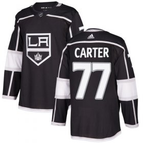 Wholesale Cheap Adidas Kings #77 Jeff Carter Black Home Authentic Stitched Youth NHL Jersey