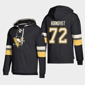 Wholesale Cheap Pittsburgh Penguins #72 Patric Hornqvist Black adidas Lace-Up Pullover Hoodie