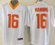 Wholesale Cheap Men's Tennessee Volunteers #16 Peyton Manning White 2015 NCAA Football Nike Jersey