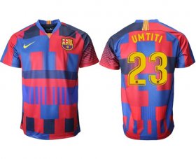 Wholesale Cheap Barcelona #23 Umtiti 20th Anniversary Stadium Soccer Club Jersey