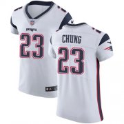 Wholesale Cheap Nike Patriots #23 Patrick Chung White Men's Stitched NFL Vapor Untouchable Elite Jersey