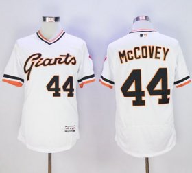 Wholesale Cheap Giants #44 Willie McCovey White Flexbase Authentic Collection Cooperstown Stitched MLB Jersey