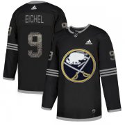 Wholesale Cheap Adidas Sabres #9 Jack Eichel Black Authentic Classic Stitched NHL Jersey