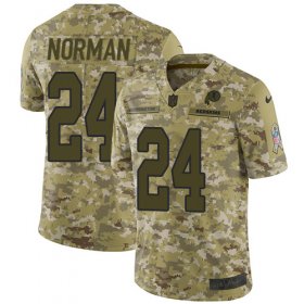 Wholesale Cheap Nike Redskins #24 Josh Norman Camo Youth Stitched NFL Limited 2018 Salute to Service Jersey