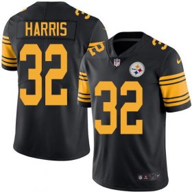 Wholesale Cheap Nike Steelers #32 Franco Harris Black Men\'s Stitched NFL Limited Rush Jersey