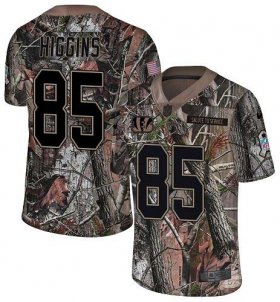 Wholesale Cheap Nike Bengals #85 Tee Higgins Camo Men\'s Stitched NFL Limited Rush Realtree Jersey