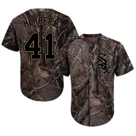 Wholesale Cheap White Sox #41 Kelvin Herrera Camo Realtree Collection Cool Base Stitched MLB Jersey