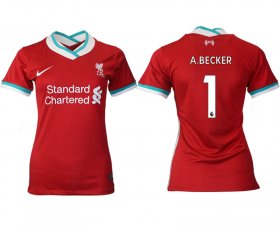 Wholesale Cheap Women 2020-2021 Liverpool home aaa version 1 red Soccer Jerseys