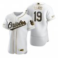 Wholesale Cheap Baltimore Orioles #19 Chris Davis White Nike Men's Authentic Golden Edition MLB Jersey