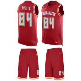 Wholesale Cheap Nike Buccaneers #84 Cameron Brate Red Team Color Men\'s Stitched NFL Limited Tank Top Suit Jersey
