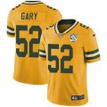 Wholesale Cheap Nike Packers #52 Rashan Gary Yellow Men's 100th Season Stitched NFL Limited Rush Jersey