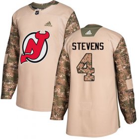 Wholesale Cheap Adidas Devils #4 Scott Stevens Camo Authentic 2017 Veterans Day Stitched NHL Jersey