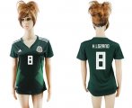Wholesale Cheap Women's Mexico #8 H.Lozano Home Soccer Country Jersey