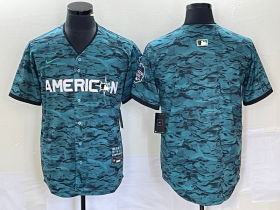 Wholesale Cheap Men\'s Los Angeles Angels Blank Teal 2023 All Star Cool Base Stitched Jersey