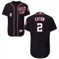 Wholesale Cheap Nationals #2 Adam Eaton Navy Blue Flexbase Authentic Collection Stitched MLB Jersey