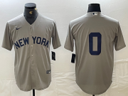 Cheap Men's New York Yankees #0 Marcus Stroman Grey Cool Base Stitched Baseball Jersey