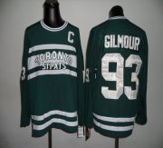 Wholesale Cheap Maple Leafs CCM Throwback #93 Doug Gilmour Green Stitched NHL Jersey