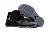 Wholesale Cheap Womens Air Jordan 31 Retro Shoes Black/Grey-Red