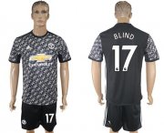Wholesale Cheap Manchester United #17 Blind Black Soccer Club Jersey