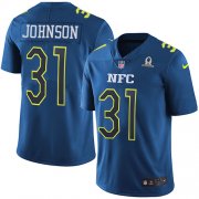 Wholesale Cheap Nike Cardinals #31 David Johnson Navy Men's Stitched NFL Limited NFC 2017 Pro Bowl Jersey