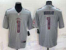 Wholesale Cheap Men\'s Arizona Cardinals Kyler Murray LOGO Grey Atmosphere Fashion 2022 Vapor Untouchable Stitched Nike Limited Jersey