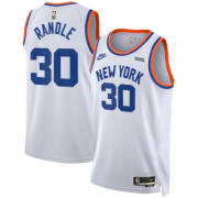 Wholesale Cheap New Yok Knicks #30 Julius Randle White 2021-2022 City Edition Stitched Jersey