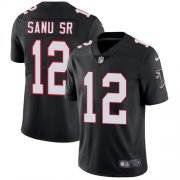 Wholesale Cheap Nike Falcons #12 Mohamed Sanu Sr Black Alternate Men's Stitched NFL Vapor Untouchable Limited Jersey