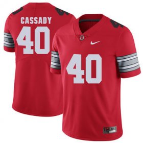 Wholesale Cheap Ohio State Buckeyes 40 Hopalong Cassady Red 2018 Spring Game College Football Limited Jersey