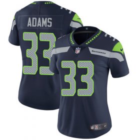 Wholesale Cheap Nike Seahawks #33 Jamal Adams Steel Blue Team Color Women\'s Stitched NFL Vapor Untouchable Limited Jersey