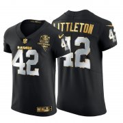 Wholesale Cheap Las Vegas Raiders #42 Cory Littleton Men's Nike Black Edition Vapor Untouchable Elite NFL Jersey